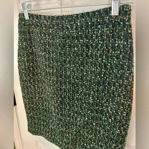 J.Crew Wool Blend Boucle Tweed Pencil Skirt size 0 - Picture 2 of 3